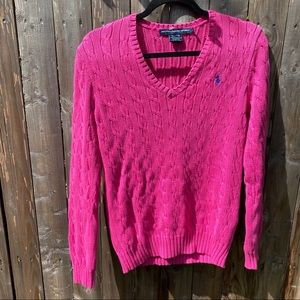 Cute pink Ralph Lauren sport sweater
